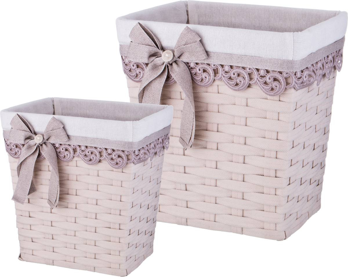 НАБОР КОРЗИН ИЗ 2 ШТ. 29*23*31/26*20*28 СМ. БЕЗ УПАКОВКИ НАБОР КОРЗИН ИЗ 2 ШТ. 29*23*31/26*20*28 СМ. БЕЗ УПАКОВКИ