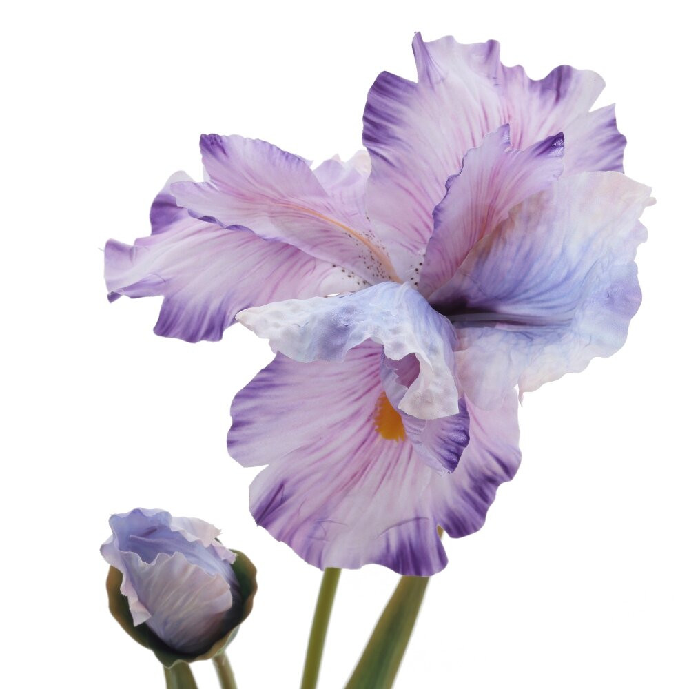 Цветок искусственный "Ирис" (Real Touch), L20 W15 H94 см