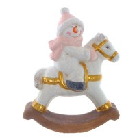 Фигурка декоративная "Дед Мороз", "Снеговик", L20 W8 H25 см, 2в.