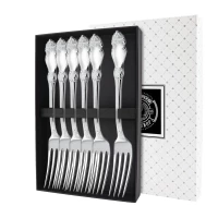 Набор столовой вилки "Серебряная роза" посеребренный