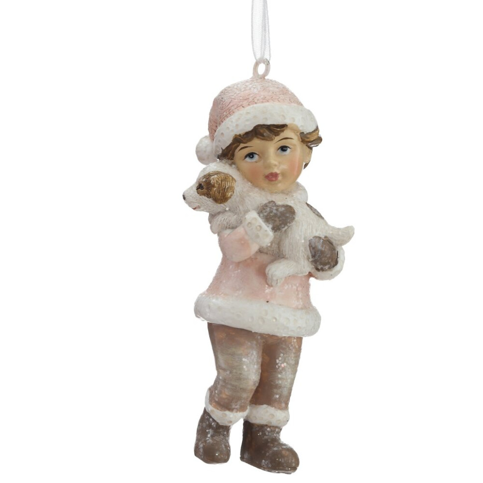 Фигурка декоративная подвесная "Девочка/Мальчик", 2в., L6 W4 H11