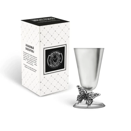 Рюмка "№4 Бабочка" медный посереб. Рюмка "№4 Бабочка" медный посереб.