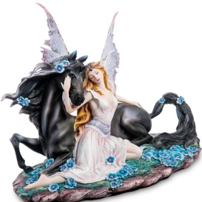 Статуэтка "Фея-весна с единорогом"            