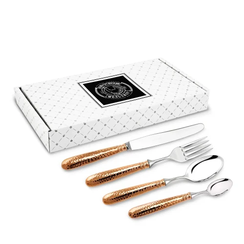 Набор столовый "Кованый" медный с чернением Эгоист