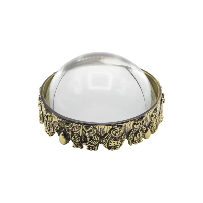 Лупа "Сова настольная"  латунная с чернением