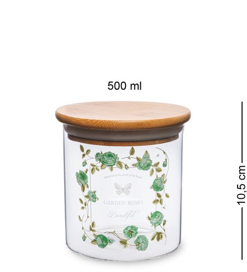 GS- 11/2 Банка для сыпучих "Розовый сад" 500мл