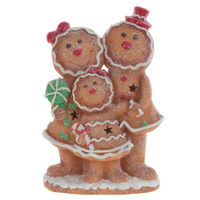 Фигурка декоративная с подсветкой "Пряники", L27 W14 H39,5 см (AAAх3 н/п)
