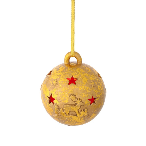 Украшение новогоднее Шар "Сияние звезд" с подсветкой, D 9 см, L9 W9 H10 см, 3в.
