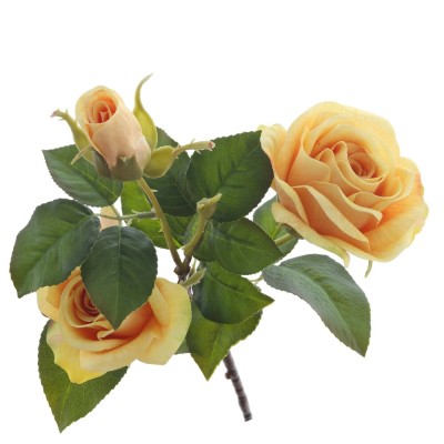 Цветок искусственный "Роза" (Real Touch), L20 W20 H70 см