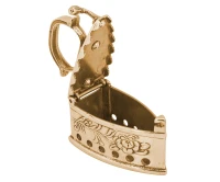 Декоративный утюг "Gold flower"