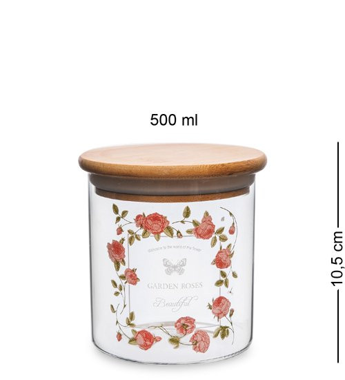 GS- 11/3 Банка для сыпучих "Розовый сад" 500мл
