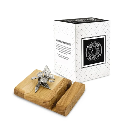 Подставка  для телефона "Бабочка" никелированная