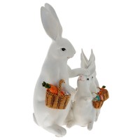 Фигурка декоративная "Зайцы", L17 W10 H20 см