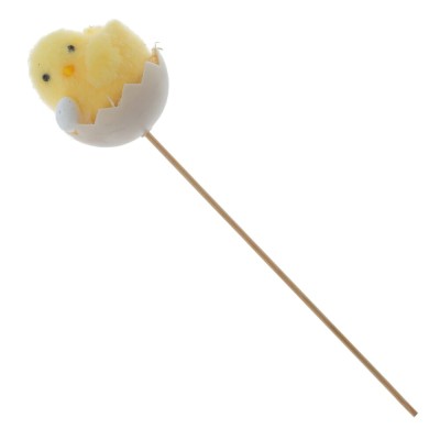 Изделие декоративное (вставка) "Цыпленок" (5*6) (блок 12 шт), L5,5 W5 H25 см, 3в.