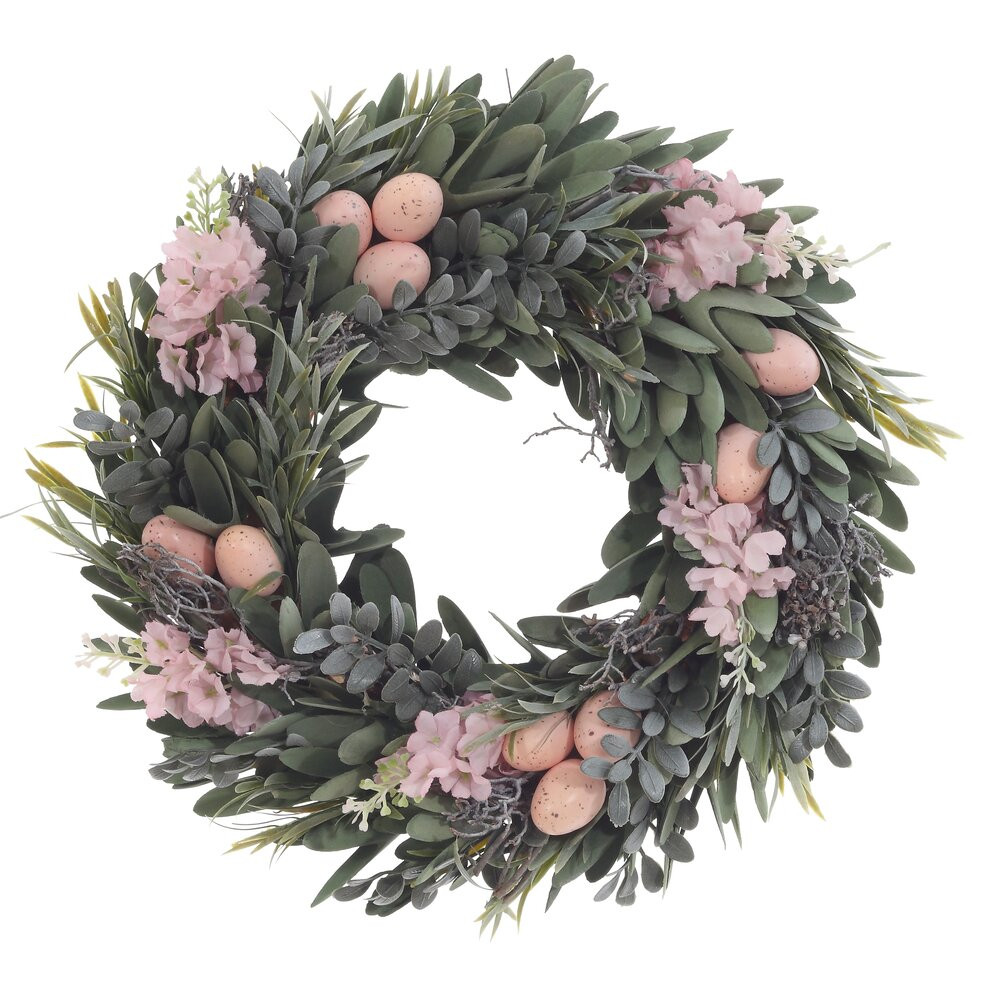Изделие декоративное "Венок пасхальный", L34 W7 H34 см