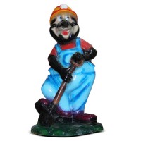 Декоративная садовая фигурка "Крот-садовод"