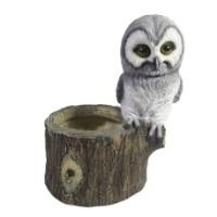 Садовое кашпо "Сова на пеньке"         