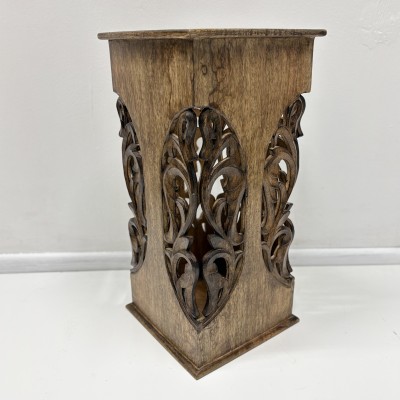 Подставка под зонты резная, дерево манго, 23×23×48 см