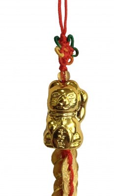 Интерьерная подвеска "Котенок с Монетками" 10 шт.