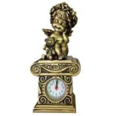 Интерьерные часы "Ангелочек с мишкой"    