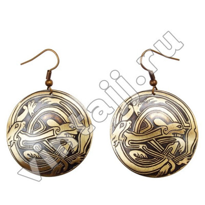 Серьги "Кельтские собаки"