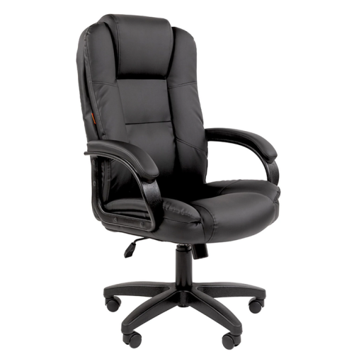 Кресло офисное Chairman CH 600 LT, экокожа, черное, 