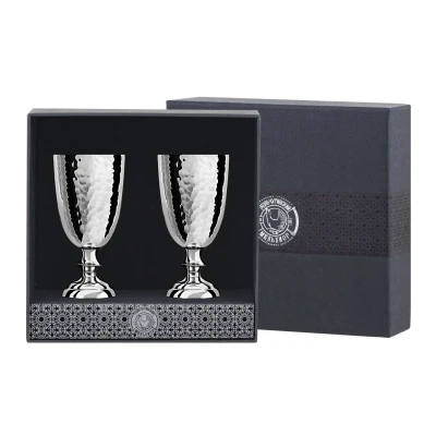 Набор рюмок № 1 медный посеребренный кованый