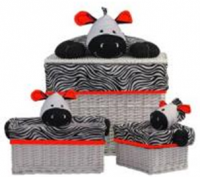 Корзина плетеная "Зебра"