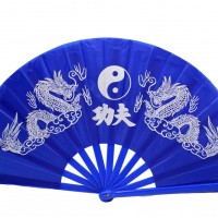 Китайский веер "Драконы инь-янь" 2 шт.