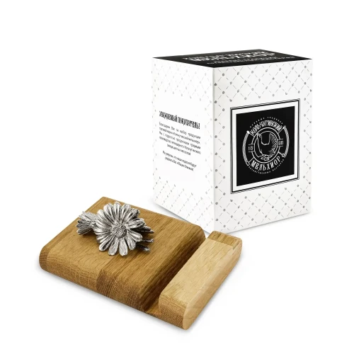 Подставка  для телефона "Ромашки" никелированная