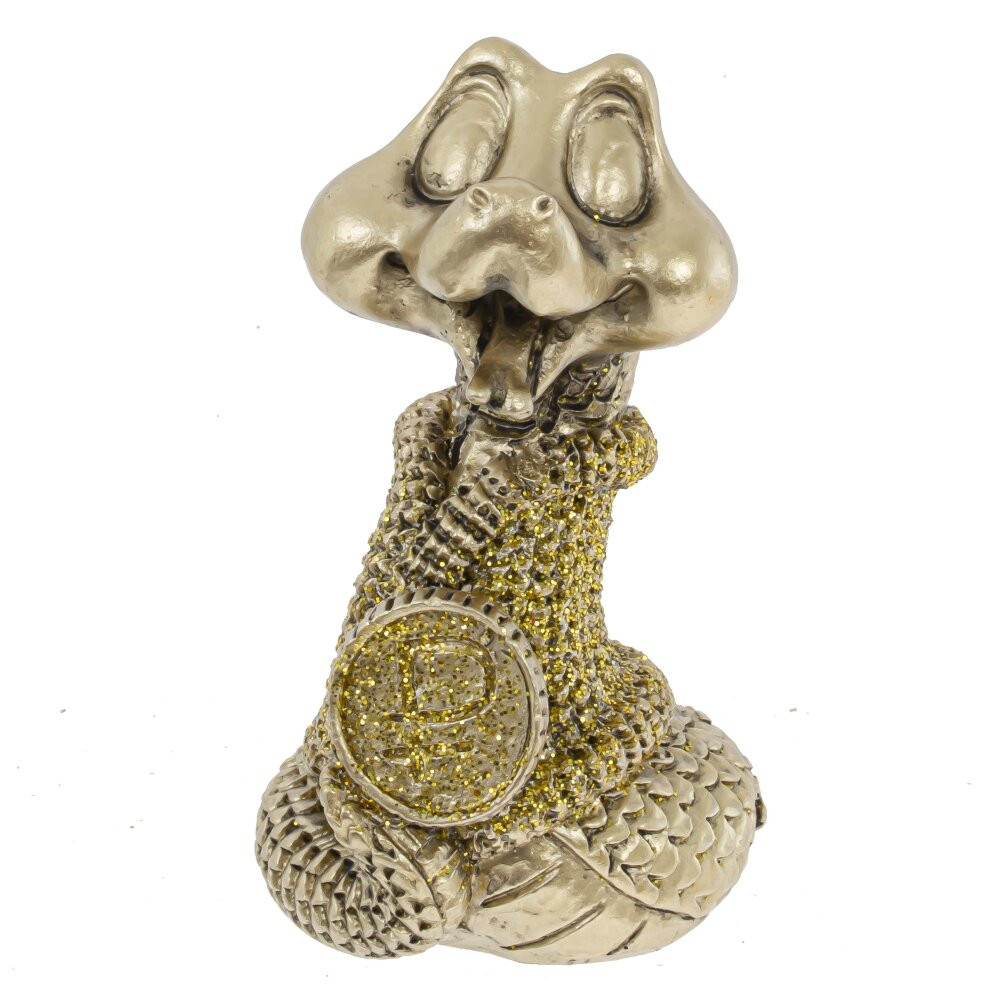 Фигурка декоративная "Змея", L3,5 W4 H6,5 см, 4в.