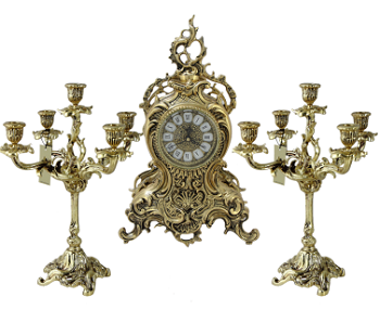 Каминные часы с канделябрами "Гамильтон"