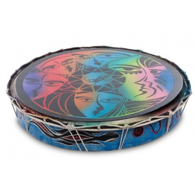 Бубен "Радужные лица"