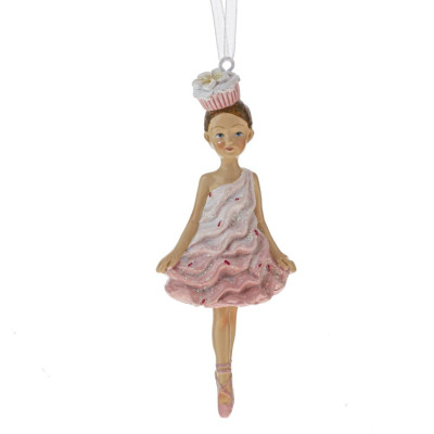 Фигурка декоративная подвесная "Девочка", L5 W3 H12,5 см, 2в.