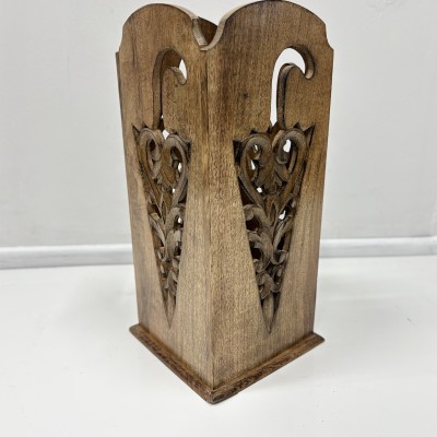 Подставка под зонты резная, дерево манго, 20×20×43 см
