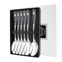 Набор столовой ложки "№1"  посеребренный