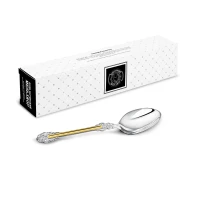 Ложка столовая "Праздничная" с частичной позолотой