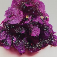 Панно с кристальным декором, L52 W3 H72 см