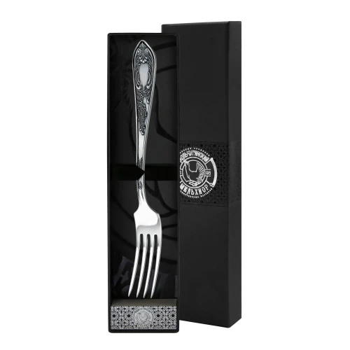 Вилка столовая "Жасмин" посеребренная с чернением УЦЕНЕННЫЙ ТОВАР