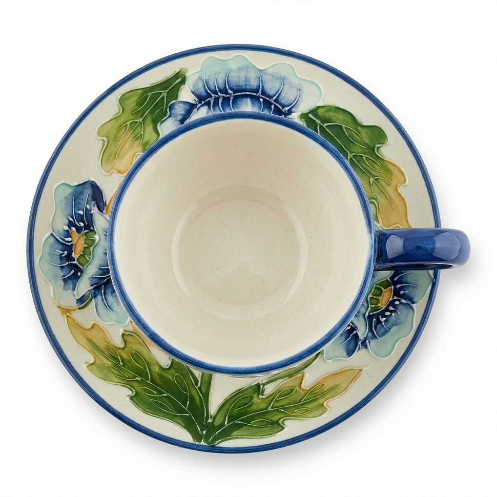 BS-243 Чайная пара "Голубые маки"