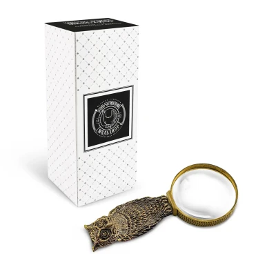 Лупа "Сова"  латунная с чернением