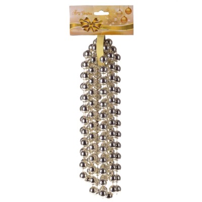 Украшение новогоднее "Бусы", D14 мм, L2,7 м