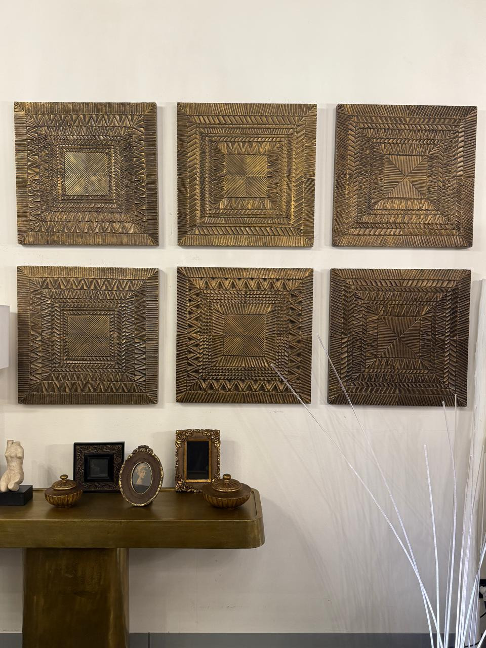 Панно декоративное "Square Brass" (В)