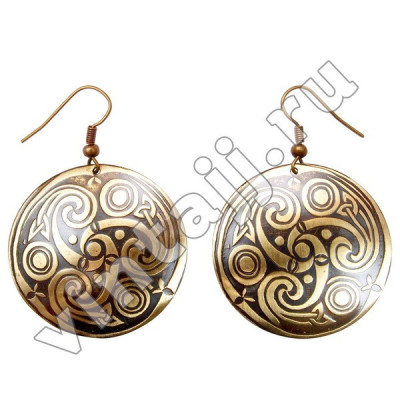 Серьги "Трискелион"