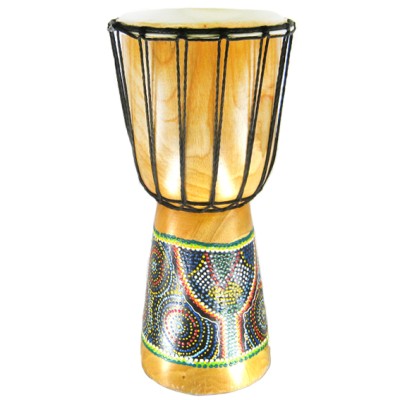 Баpабан Джембе светло-коричневый, 40х18см дерево