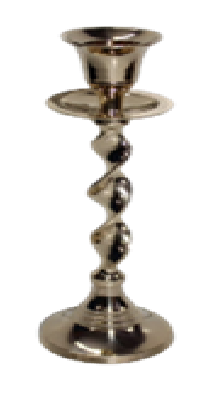 Подсвечник латунь резная полированная