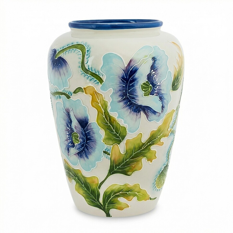 BS-245 Ваза "Голубые маки"