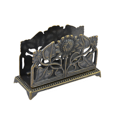 Салфетница из латуни Подсолнух