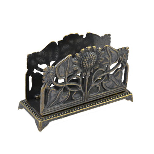 Салфетница из латуни Подсолнух Салфетница из латуни Подсолнух