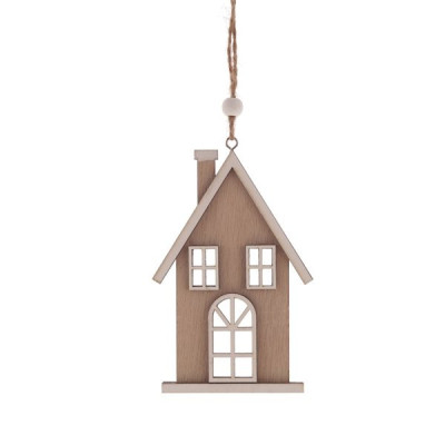 Украшение новогоднее "Дом", 3в., L8 W1 H13,5 см, 3в.